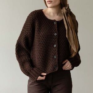 First Rite Quinn Cardigan in Walnut Size XS